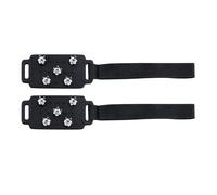 Crampons à glace - Pinces à chaussures en acier inoxydable avec pinces en silicone, crampons réglables | Pour Escalade Alpinisme Course en plein air Jardinage Femme Homme âgé | Escursio