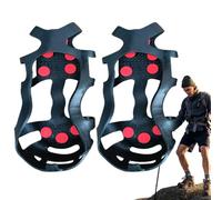 Crampons À Glace - Poignées De Chaussures Antidérapantes Portables | Couvertures En Silicone Avec Pointes En Acier Inoxydable, Antidérapantes À Haute Élasticité | Randonnée Escalade Pêche Sur Glace Ma