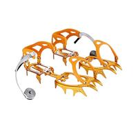 Crampons à glace pour alpinisme, crampons à 14 crampons, antidérapants, crampons à glace haute traction pour randonnée, pêche, marche, escalade, 480 g, bleu doré