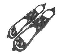 Crampons à glace pour bottes, crampons antidérapants, 2 pointes pour raquettes anti-chute | Avec 8 crampons faciles à mettre et à enlever, chaussures pour la saison froide, crampons à l'épreuve des ca