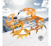 Crampons À Glace pour Chaussures Et Bottes - Outil De Traction À 14 Griffes | Grippe-Glace pour Escalade,pour Hommes et Femmes en Randonnée Hivernale, Pêche, Marche, Jogging avec