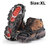 Crampons à glace pour une meilleure adhérence, adhérence optimale sur la glace et la neige pour bottes et chaussures, 19 pointes antidérapan