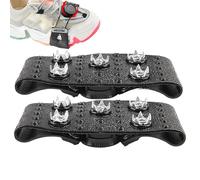 Crampons à glace - PP acier au manganèse nylon 4,6 x 12,5 x 2 cm | Cramons de traction sur glace | Pinces à neige | Attaque pour chaussures antidérapantes à cinq griffes pour la marche, la randonnée