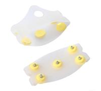Crampons à glace souples pour chaussures 5 pointes antidérapantes | Mélange TPE de nouvelle génération, élasticité exceptionnelle, ajustement sûr extrême froid -22F, conforme aux chaussures