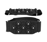 Crampons À Glace - Traction De 17,32 Pouces | Caoutchouc Thermoplastique - Crampon À Neige Avec 7 Crampons En Acier Sangle Réglable Pour La Marche, La Course, La Randonnée, La Pêche, L'alpinisme Et L