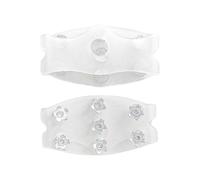 Crampons à glace - Translucide à sept dents, adhérence de traction hivernale | Fixation antidérapante à pointes de glace, accessoire de chaussures d'extérieur pour la randonnée, la pêche, la