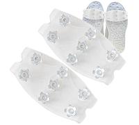 Crampons à glace universels invisibles pour femmes, 7 dents antidérapants | Crampons de neige et de glace pour homme pour l'hiver, la randonnée, la marche, la pêche, la course à pied, l'alpinisme, le