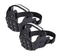 Crampons à neige antidérapants pour chaussures à 9 crampons | Crampons de traction à glace avec 9 crampons pour l'hiver, la course, la randonnée, l'escalade, la toiture en plein air