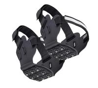 Crampons à neige antidérapants pour chaussures à 9 crampons | Crampons de traction pour la marche d'hiver, la course, la randonnée, l'escalade, la pêche en plein air