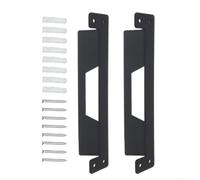 Crampons Acier 4PCS Pour Boîte Pleine Largeur Crampons Acier(2PCS) | 2 supports métalliques, pour boîtes demi-largeur, fixation murale, acier pour robuste, organisation atelier