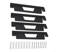 Crampons Acier 4PCS Pour Boîte Pleine Largeur Crampons Acier(4PCS) | 2 supports métalliques, pour boîtes demi-largeur, fixation murale, acier pour robuste, organisation atelier