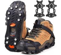 Crampons Alpinisme À Neige Glace, avec 11 Dents, Crampons pour Hiver Randonnée Pêche Marche Le Jogging, l'escalade,Crampons Antidérapants Chaussures Pointe,Crampons pour Bottes de randonné
