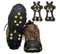 Crampons Antidérapant, 10 Dents Neige Grips, Universelles Traction Crampon pour la Neige écurité Marcher sur Neige et Glace, Unisexe, EUR 42-46