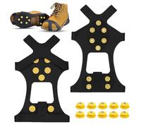 Crampons Antidérapant, Crampon pour Chaussure Unisexe Crampon Neige Chaussures Pointes Alpinisme Crampons Antidérapants Convient aux Sports de Plein Air d'hiver Randonnée (XL)