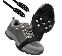 Crampons Antidérapants,Convient à Toutes Les Chaussures Glace Neige Grips Traction Crampon Bottes Poids léger Clous Grips Protection antiglisse pour Hiver Randonnée Pêche Marche