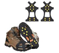 Crampons Antidérapants, Crampon Botte Neige, 40-45, Glace Neige Traction Crampons, Crampons Neige Chaussures, pour Chaussures de Randonnée et Jogging en Hiver (L)