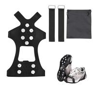 Crampons Antidérapants, Crampons à Glace, Crampons d'hiver, Griffes à Crampon avec 10 Dents, Crampon Neige pour Chaussure, pour la Marche, Randonnée, Alpinisme en Hiver, Pêche, Protection antiglisse