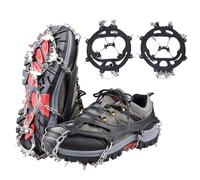 Crampons Antidérapants, Crampons d'hiver, Crampons À Neige Glace, Crampons Glace Traction, Glace Traction Antidérapant avec 8 Crochets, Crampons Randonnée, Crampon Neige pour Chaussure