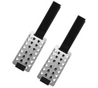 Crampons Antidérapants Noir, pour Chaussures et Bottes Acier Inoxydable | Paire Portable, Traction Renforcée, Usage Travail Hivernal et Chasse, pour Chaussures Décontractées et Bottes