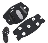 Crampons antidérapants pour chaussures - en acier au manganèse, crampon de traction externe de 7,6 cm, composant résistant intempéries, fermeture en polymère transparent | Outil de traction