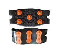 Crampons Antidérapants pour Neige et Verglas | Lot de 2, Anti-dérapants avec Bretelles Réglables | Accessoires Antiglisse pour Chaussures | Pour Randonnée Hivernale Course Escalade Alpinisme Hommes Fe