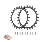 Crampons antidérapants pour robot tondeuse Worx Landroid L modèles WR153E, WR155E, WR147E.1, WR148E, roue de traction en plastique de 215 mm, améliore l'efficacité de tonte, prolonge la durée de vie