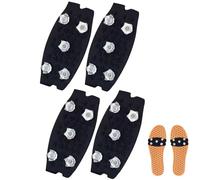 Crampons Chaussures, 2 Paires Universelles Crampons Pointes Antidérapent, Glace Traction C-rampons Neige Grips, pour L'alpinisme d'hiver, Les Activités De Plein Air, La Course À Pied Et La Pêche