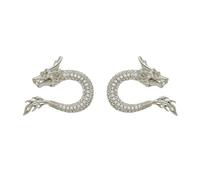 Crampons chinois tendance en tube de dragon durable et résistant à la décoloration ornent parfaitement les boucles d'oreilles qui conviennent pour un usage quotidien, taille unique, comme décrit