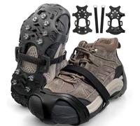Crampons,Crampon Chaussures Neige, Crampon Neige pour Chaussure pour Bottes de randonné, Crampons Antidérapants Chaussures Pointe,Crampons pour Hiver Randonnée Pêche Marche Le Jogging, l'escalade,XL