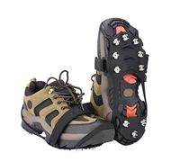 Crampons,Crampon Neige,Crampons Antidérapants Spikes de pince à glace en acier de manganèse avec 10 goujons for chaussures Escalade antidérapante Escalade Snow Crampons Talles Chaîne Grillettes Grips