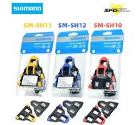 Crampons de cyclisme sur route Shimano SM-SH10 SH11 SH12 SPD-SL avec plaques de fixation, options de flottabilité 0/2/6 degrés pour compatibilité pédale SH11 1pair