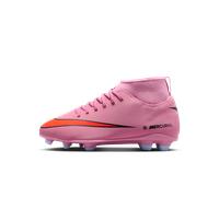 Crampons de foot multi-surfaces à col montant Nike Jr. Mercurial Superfly 10 Club pour enfant/ado Magic Flamingo/Total Crimson/Noir 36.5