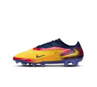 Crampons de foot Nike Phantom 6 Low Elite « Erling Haaland » pour terrain sec Laser Orange/Blue Void/Lemon Venom 45.5