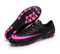 Crampons de Football Unisexes, Chaussures de Football à Crampons AG Sole, Chaussures de Football pour Femmes, Chaussures de Football Big Boy, Puissance de préhension élevée (Color : Purple, Size : 3