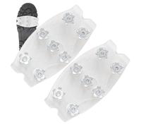 Crampons de glace - 7 pointes universelles invisibles antidérapantes | Pointes d'hiver pour bottes et chaussures | pour hommes Randonnée Pêche Sport Neige Chaînes à neige Griffes de chaussures en