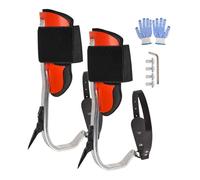 Crampons De Grimpe d'arbre pour Travaux Arboricoles - Griffes d'arbre D'aluminium | Kit Harnais Équipement Robust Support Paume Sécurisé pour Cueillette Fruits Forêt Sports Intérieur - pour Sports de