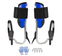 Crampons De Grimpe D'arbre Pour Travaux Arboricoles - Matériel d'Escalade de Poteaux en d'Aluminium - Kit Harnais Équipement Robust Support Paume Sécurisé Pour Cueillette Fruits Forêt Sports Intérieur