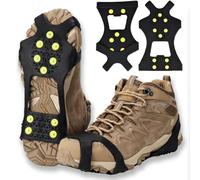 Crampons de Neige, Crampons Pointes, Crampons de Glace Traction Crampon, Crampons Antidérapants Chaussures pour la Neige, la Glace, Les Randonnées, la Chasse et la Marche en Hiver (A, M)