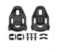 Crampons de pédale de vélo de route compatibles avec Xpresso, Xpro et Time Systems, flotteur 0/5 degré, matériau composite PA + TPU, noir, 9,2 x 6,5 cm (A-0°)
