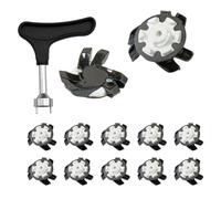 Crampons de rechange pour chaussures de golf - Crampons antidérapants pour chaussures de golf - Taquets pratiques à visser rapides pour parcours d'entraîneurs