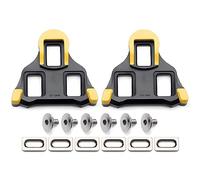 Crampons de rechange pour chaussures de vélo Shimano SPD-SL SM-SH11 (6 degrés jaune flottant) - Kit de crampons de rechange pour vélo d'intérieur et vélo de route - Entièrement compatible avec 3