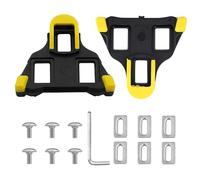 Crampons de Vélo - 2pcs Plaques de Pédale Velo de Route Antidérapantes - Compatible avec Shimano SPD-SL Systèmes Pédales - pour Chaussures de Vélo Hommes Femmes - SM-SH11-6° Cleats