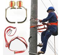 Crampons d'escalade avec boucle antidérapante pour la survie en extérieur dans la jungle et la récolte des fruits