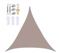 Crampons d'escalade d'arbres, Voile d'ombrage Triangle Block avec kit de Fixation Multicolore(Brown,5 * 5 * 7.1m)