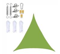 Crampons d'escalade d'arbres, Voile d'ombrage Triangle Block avec kit de Fixation Multicolore(Green,6 * 6 * 6m)