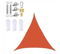Crampons d'escalade d'arbres, Voile d'ombrage Triangle Block avec kit de Fixation Multicolore(Orange,4 * 4 * 5.7m)