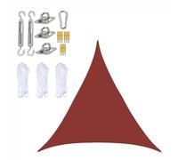 Crampons d'escalade d'arbres, Voile d'ombrage Triangle Block avec kit de Fixation Multicolore(Red,3.6 * 3.6 * 3.6m)