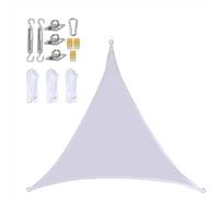 Crampons d'escalade d'arbres, Voile d'ombrage Triangle Block avec kit de Fixation Multicolore(White,3.6 * 3.6 * 3.6m)