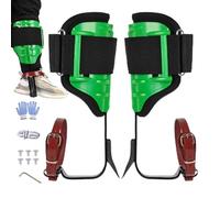 Crampons d'escalade - Pointes réglables de 45,7 cm | Éperons d'escalade robustes et réglables en hauteur - Leggings de protection en acier - Piquet d'arbre avec rembourrage en PVC EVA pour des