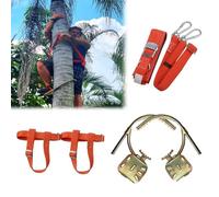 Crampons d'escalade pour arbres - Équipement d'entraînement à sangle réglable pour le travail sur les arbres, éperons d'escalade confortables